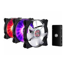 MasterFan Pro 120 Air Flow RGB with Jet-Inspired Fan Blade, Speed Profiles, Customizable Colors, and Noise Reduction Technology by Cooler Master