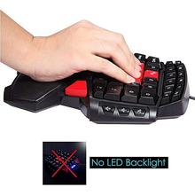 Delux T9 46-Key Single Handed Wired Keyboard Professional Ergonomic Gameboard