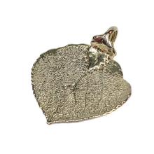 Silver Plated on Natural Leaf Pendant For Women