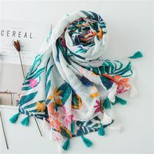 Korean Style Sun Protection Premium Printed Scarves For