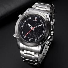 HPOLW Men Sports Watches Electronic Large Watch Stainless Steel