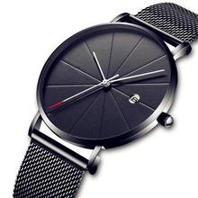 CTPOR Black Business Watch Simple Men's Watches Sports Male