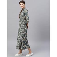 GERUA Women Grey Printed Maxi Dress