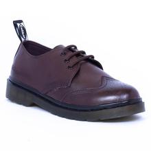 Caliber Shoes Microfiber Coffee Lace Up Formal Shoes For Men - (441 C)