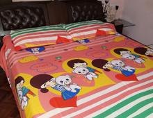 Baby and Doll Print King Size Bedsheet With Pillow Cover