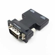 1080P HDMI To VGA Adapter Digital Analog Audio Video Converter Cable For PC Laptop TV Box Projector