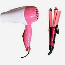 Nova Combo Of Hair Straightener & Dryer