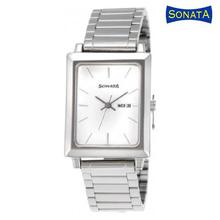 7078SM05 White Dial Analog Watch For Men