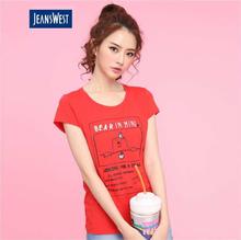 JeansWest RED T-shirt For Women