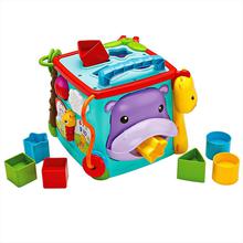 Play & Learn Shapes Sorter Activity Cube Toy For Toddlers - DNP32