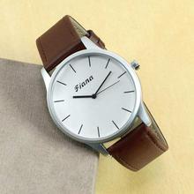 Brown Strap White Dial Analog Watch (Unisex)