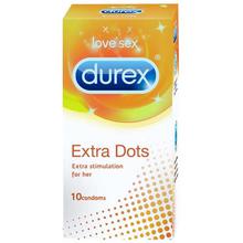 Durex Extra Dots Condoms- Pack of 10.