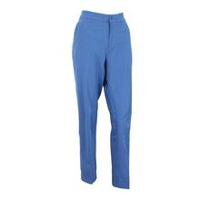 Blue Polyester Thin Semi Stretchable Track Pants For Women