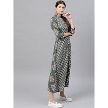 GERUA Women Grey Printed Maxi Dress