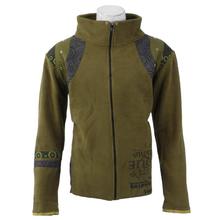 Heena Green Front Zippered Polar Fleece Jacket-MJK2031