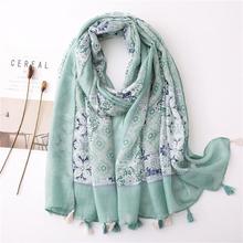 Korean Style Sun Protection Premium Printed Scarves For