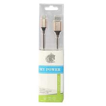 My Power Type-C USB 2.0 Charging & Data Cable - Black/Silver