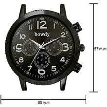 howdy Analog Black Dial Men's Watch (Black)