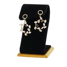 Ampersand Metal Stone Studded Layered Earrings For Women - EZ11085