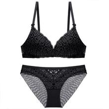 Bra set_2018 steel ring bra set sexy lace underwear triangle