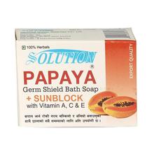 Solution Herbal Papaya Germ Shield Bath Soap - 100g