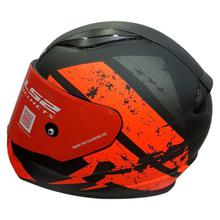 LS2  Rapid Full Face Black/Orange Helmet