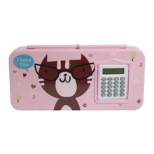 Pink Calculator Designed Pencil Box For Kids