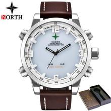 Luxury Brand North Casual Sports Quartz Watch Men Leather Analog