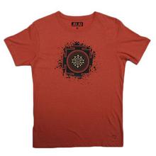 Peach Shri Yantra Printed T-shirt