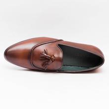 Kapadaa: Gallant Gears Coffee Slip on Formal Leather Shoes For Men – (139-A51)