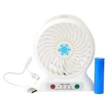 Portable Lithium Battery Fan - (White)