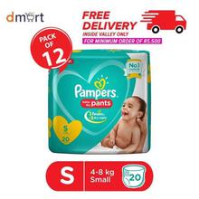 Pampers Small Size Baby Diapers - 20 Count (Pack of 12) (12 x 20 = 240 Pcs)