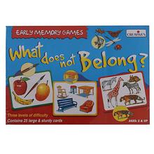 Creative Educational Aids What Does Not Belong Card Game - Multicolored