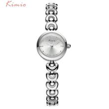 KIMIO Unique U Bracelet Strap Small Round Dial Woman Watches