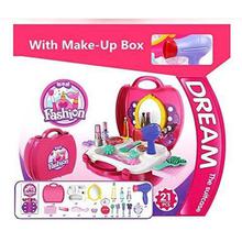 Toys Bhoomi Girls Bring Along Beauty Suitcase Makeup Vanity Toy Set,