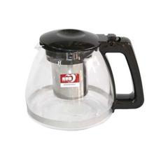 Transparent/Black Glass Teapot With Filter-950 ml