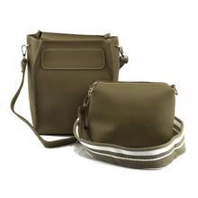 Light Brown Bucket Design 2 in 1 Cross Body Bag For Women