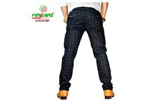 Virjeans Slim Fit Check Cotton Pant for Men (VJC 691)