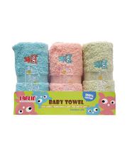 Farlin Multi-color Pure Cotton Towel Set For Babies (3 Pc.) - BF-306