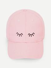 Eyelash Embroidery Baseball Cap