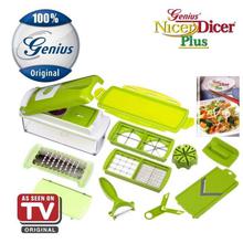 Nicer Nicer Dicer Plus by Genius 13 pieces Fruit vegetable slicer Food-Chopper As seen on TV