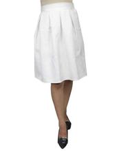 White Lined Mini Skirt For Women