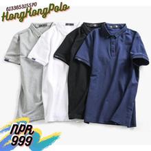 CHINA SALE-   New Hong Kong style polo shirt men's summer