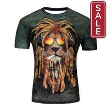 SALE- New Fashion 3D Printed Men t shirt Summer (Large)