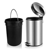 Mofna Industries Stainless Steel Plain Pedal Dustbin/Plain