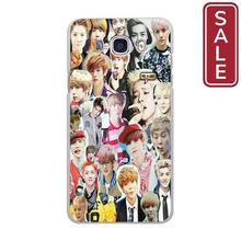 SALE- Exo Kpop band BTS boys pattern hard White Case cover