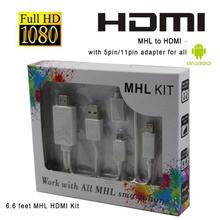 Yash Vision Mhl To Hdmi Media Adapter Kit 6.5 Feet (2M) Universal Mhl Micro Usb To Hdmi Cable 1080P Hdtv Adapter