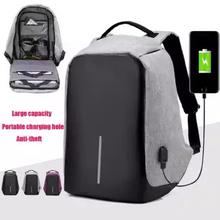 High Quality Anti-Theft Backpack New Design- Grey