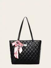 Twilly Scarf Decor Quilted Tote Bag