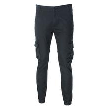 Men's Side Pocket Black Jogger Pants